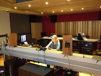 in the studio, Berklee Spain 2013
