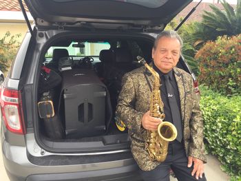 SaxMajor with gold and black jacket
