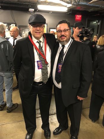 With saxophonist/arranger Dr. John Mills at the ACL Hall of Fame New Year's Special (December 31, 2018).
