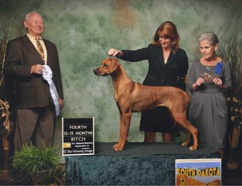 Ridgeback Nationals 4th in Class
