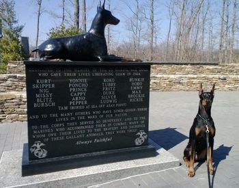 War Dog Memorial in Quantico, VA
