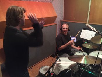 No big deal, just Vinnie Colaiuta playing drums on my record.

