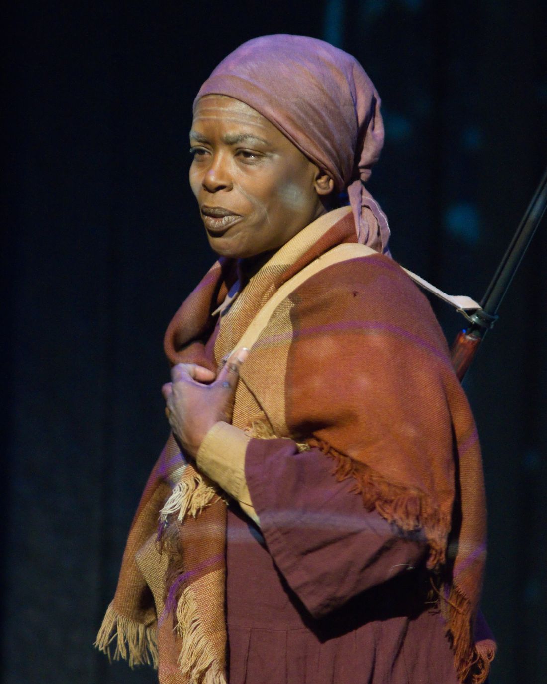 Jeri White portrays Harriet Tubman
