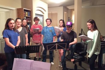 Godspring Youth Choir rehearsing "Gabriel, Pack Your Trumpet."
