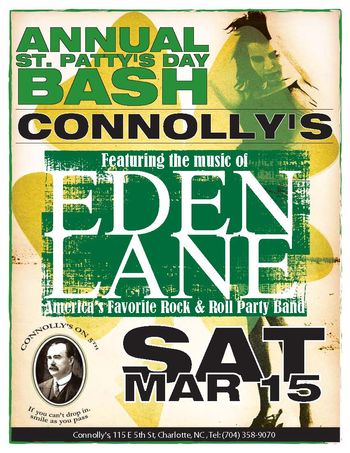 Band Flyer for Connolly's St. Patty Gig
