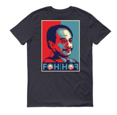 "FOH HOF" (F*CK OUTTA HERE HALL OF FAME) TEE IN NAVY BLUE