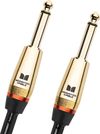 Monster Rock Pro Audio Instrument Guitar Cable 12ft Gold Straight to Straight