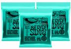 3 Packs of Ernie Ball 2626 Not Even Slinky Electric Guitar Strings, 12-56