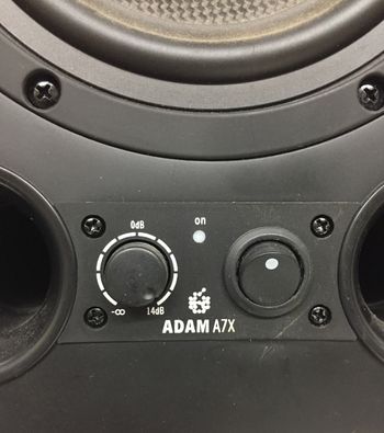 The Adam A7X are industry standard studio monitors.
