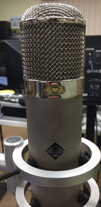 Our Gunter Wagner U47, quite simply one of the best microphones in the world.

