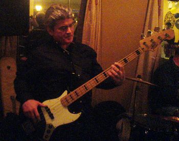 Rockin On My 50th Birthday Playing My Buddy Tom "Shecky" Capasso's Geddy Lee Jazz Bass Queens NY 3/2008
