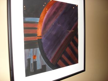 "Hubble Sees" 3'x3' Trainers Club painting.
