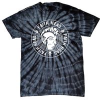 Faith Head Black Tie-Dye Logo T-Shirt