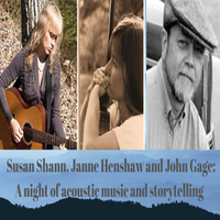 Susan Shann, Janne Henshaw and John Gage at Lettersong
