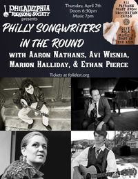 Philly Songwriters in the Round (live, in-person & also streaming)