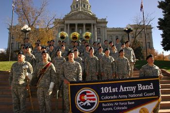 101st Army Band at the State Capitol.
