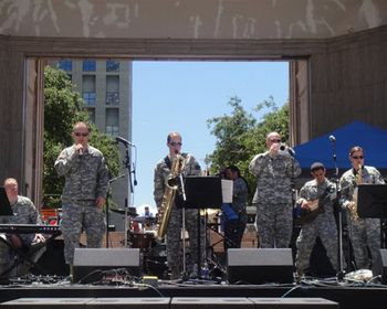 101st Army Rock Band at the Denver People's Fair.
