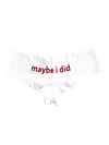 Maybe I Did - Boy Shorts in White
