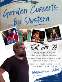 Jenelle Aubade Garden concerts by Oystera, Singer Songwriters Night