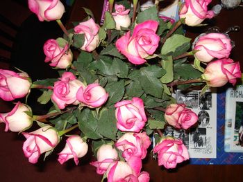 Look at All those Pink Roses. Thanks Charlie & Todd
