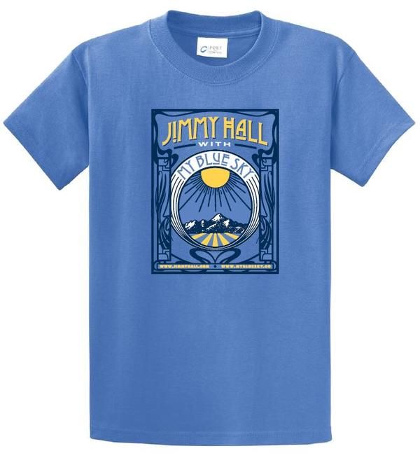 Jimmy Hall with My Blue Sky T-Shirts