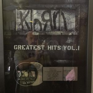 Platinum plaque for working with KORN