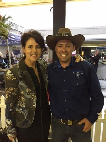 Tania Kernaghan and Ali at Doomben Country Music Race Day

