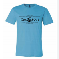 1COLLECTIVE© TURQUOISE MOON (BLACK LETTERING)