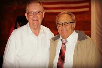 Ernie & Charles Worley After the service was over at the Johnson County Camp Meeting.
