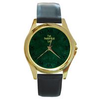 The Brimstone Lab Green Dial Round Gold Metal Watch