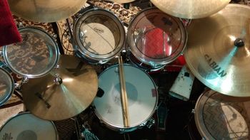 Drum overdubs on Witch Hunt 4-14-18
