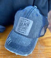 SOLD OUT--Custom Gray Vintage Givin' a Damn Hat
