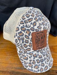 Custom Leopard Print Givin' a Damn Hat