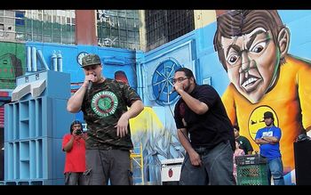 G.S. Advance and Spit Gemz performing at 5 Pointz
