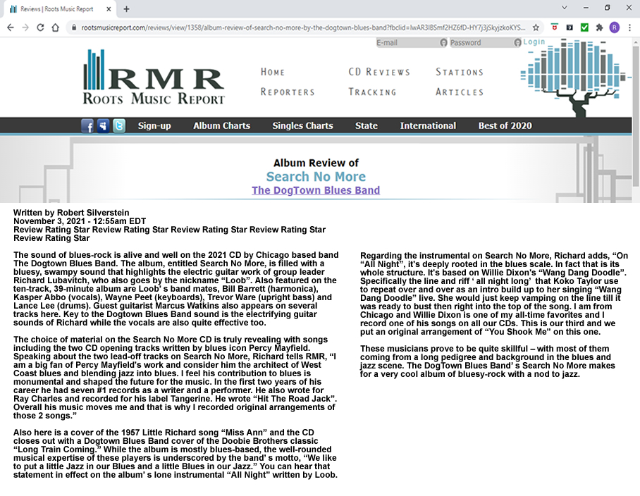 New Review From Roots Music  Reports