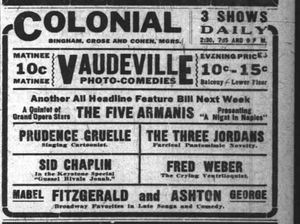 In 1910, theatre was marketed to the working class and tickets were inexpensive. (10 cents then is equal to about $2.50 today.) 