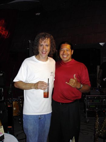 Scott Henderson and myself at LaVeLee Jazz club Los Angeles 2006
