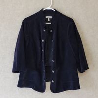 Navy Blue Casual Jacket (Size 1X)