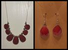 Red Necklace & Earring Set
