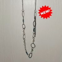 Silver/Beaded Extra Long Necklace