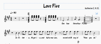 "Love Five"  Sheet Music