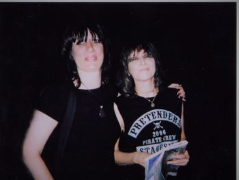 With Chrissie Hynde (The Pretenders)
