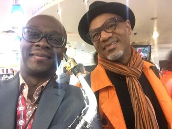 Hanging out with Kirk Whalum!
