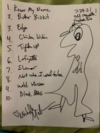 SOLD All Request Hour 7/29 Signed set list + download