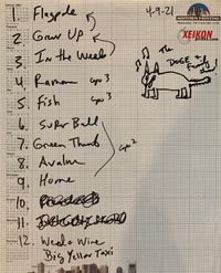 SOLD Signed Family Show Set list 4/9/21 + download