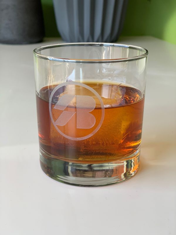 Monogram Whiskey Glass