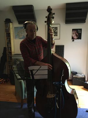 Howard Cairns playing some fabulous upright bass for the majority of the album