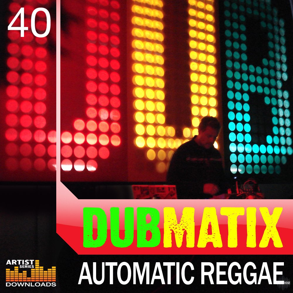 Dubmatix Automatic Reggae Reggae Soundclash Loop Pack : drum loops, bass loops, guitar loops, horn loops, keyboard loops, synth loops, FX loops, vocal loops, percussion loops