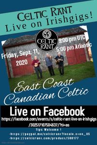 Celtic Rant Live on Irish Gigs