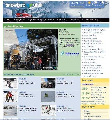 Lake effect is the pic of the day at Snowbird.
